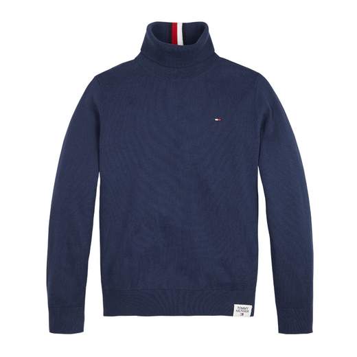 Tommy Hilfiger Bambino Maglia A Dolcevita In Cotone Caldo