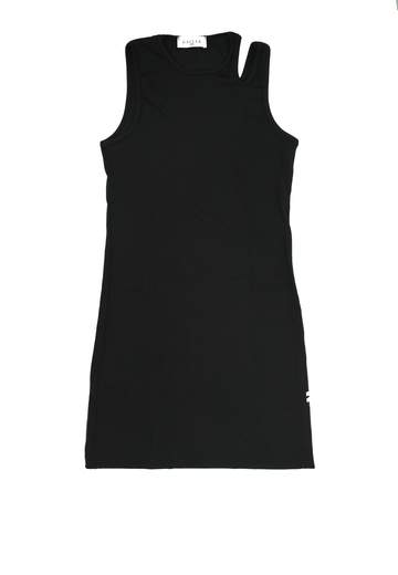 Gaelle Bambina Abito A Costine Con Stampa Logo.