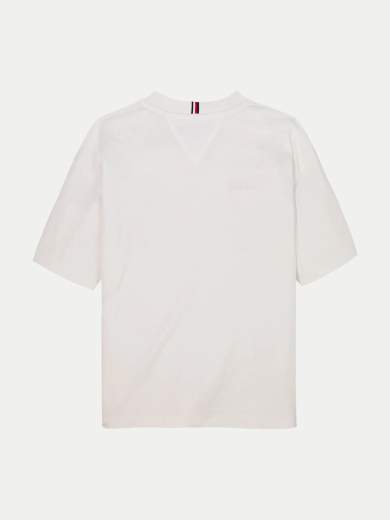 Tommy Hilfiger Bambino T-shirt Con Logo Ricamato.
