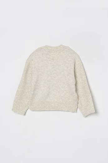Tommy Hilfiger Bambina Maglione Con Bandiera Iconica.