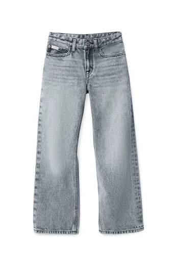 Calvin Klein Bambina Jeans Grigio Per Ragazza.
