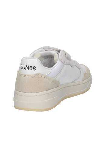 Sun 68 Bambino Sneakers Per Bambino In Pelle E Camoscio Con Velcro.