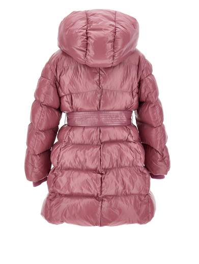 Monnalisa Bambina Piumino Per Bambina Rosa Con Cappuccio.