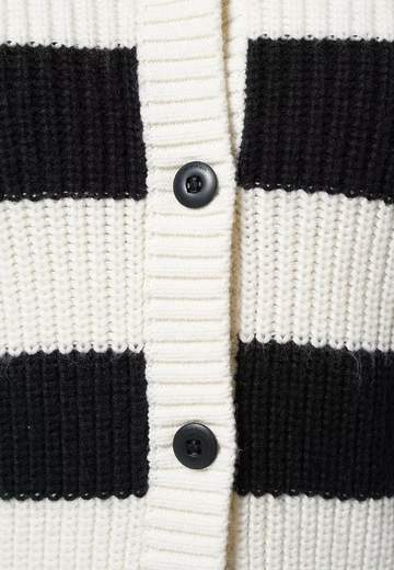 Calvin Klein Bambina Cardigan Per Ragazza A Righe Bianco Nere.