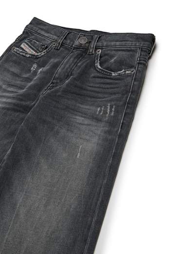 Diesel Bambina Jeans Grigio A Palazzo.