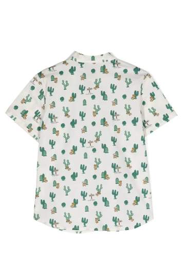 Moschino Bambino Camicia Per Bambino Stampa Cactus E Teddy.