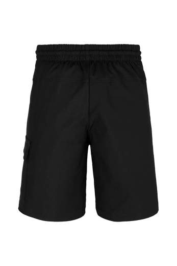 Calvin Klein Bambino Bermuda Nera Con Tasconi Ed Elastico In Vita