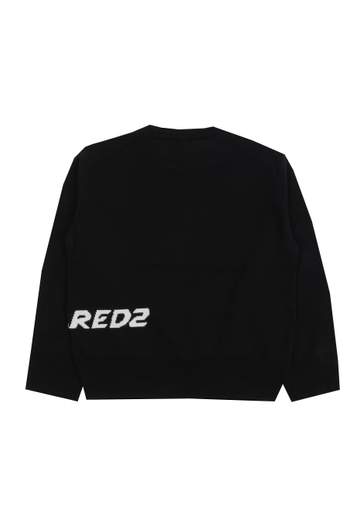 Dsquared Bambino Maglia In Lana Nera Per Ragazzo Con Logo.