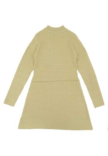 Manila Grace Bambina Abito In Maglia In Lana Intrecciata.
