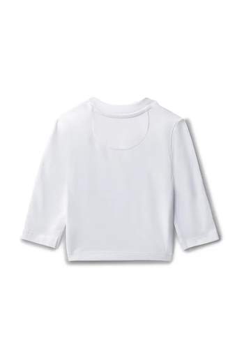Calvin Klein Bambino T-shirt Manica Lunga Per Neonato Con Stampa Logo.