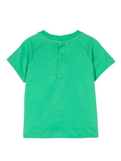 Moschino Bambino T-shirt Manica Corta Con Teddy Tridimensionale E Stampa Logo.