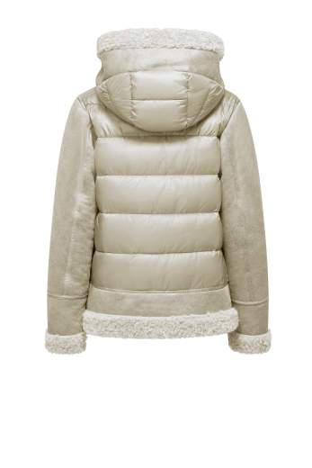 BOMBOOGIE GWMASY LEATHER COMBO JACKET