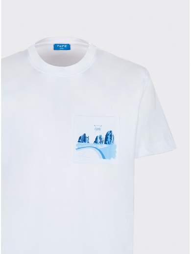 FEFE’ T-SHIRT MARINE TASCHINO