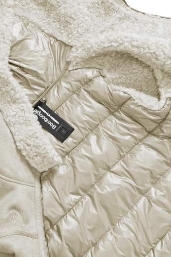 BOMBOOGIE GWMASY LEATHER COMBO JACKET