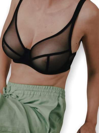 LEJABY Reggiseno sfoderato con ferretto