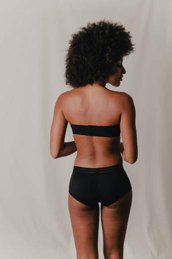 LEJABY Reggiseno fascia autoreggente imbottito