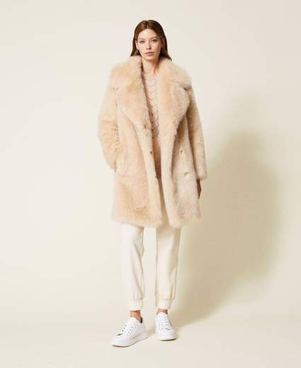 TWIN SET Cappotto in faux fur