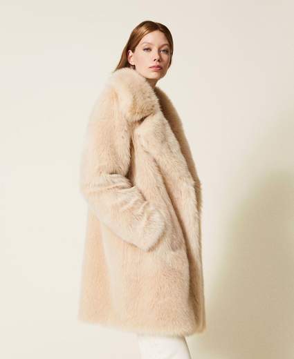 TWIN SET Cappotto in faux fur