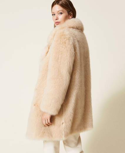 TWIN SET Cappotto in faux fur