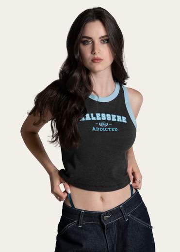 VIRALE MALESSERE CROP TEE