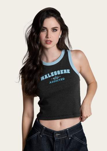 VIRALE MALESSERE CROP TEE