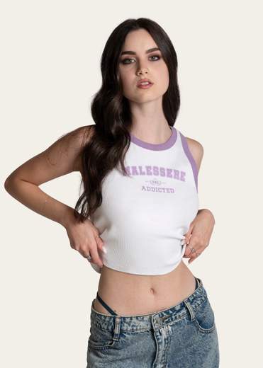 VIRALE MALESSERE CROP TEE