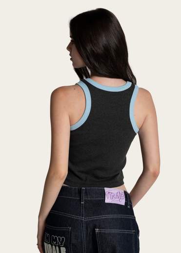 VIRALE MALESSERE CROP TEE