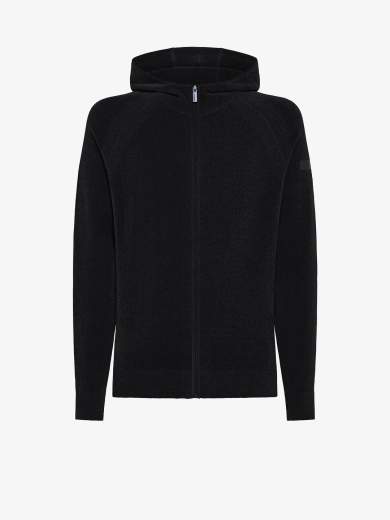 Rrd W25136 velvet hood zip knit