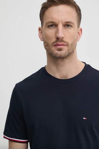 T-SHIRT GLOBAL STRIPE CUFF TEE