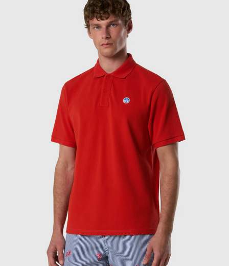 POLO CON PATCH LOGO