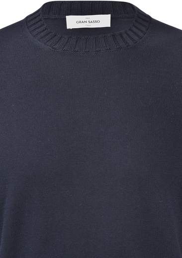 T-SHIRT IN MAGLIA CON COLLO A COSTE