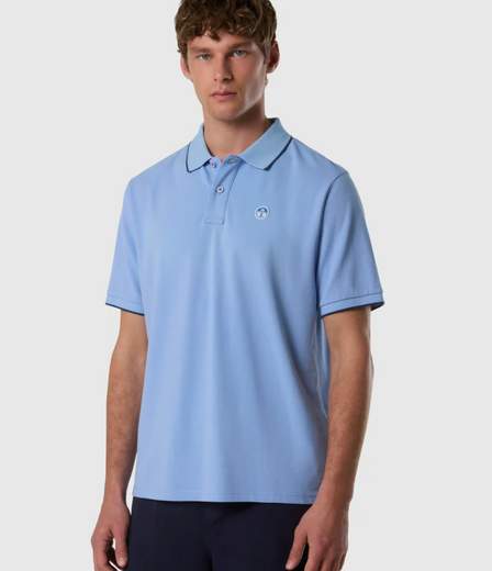POLO CON BORDI A CONTRASTO