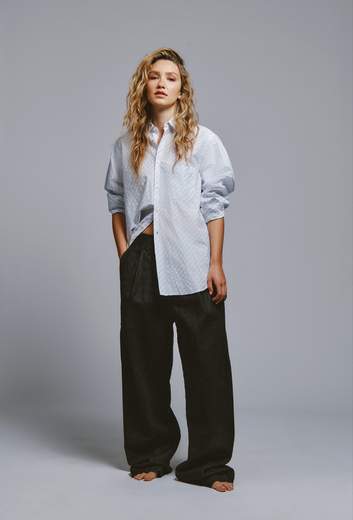 CAMICIA GARÇON A RIGHE