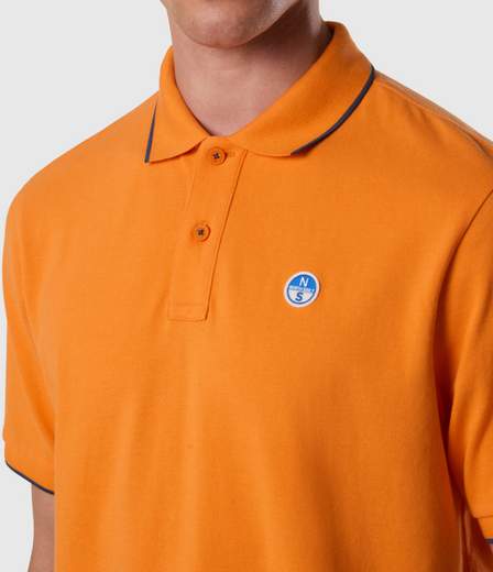 POLO CON BORDI A CONTRASTO