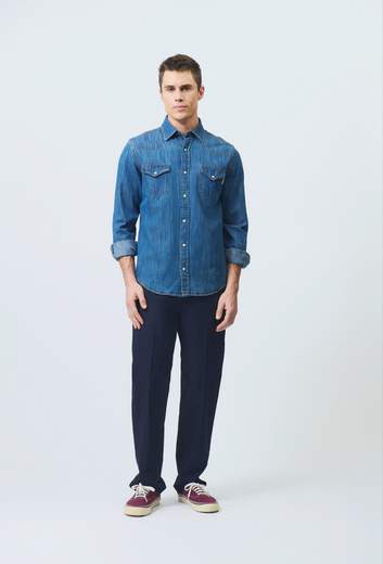CAMICIA MARTIN COBALT STONE