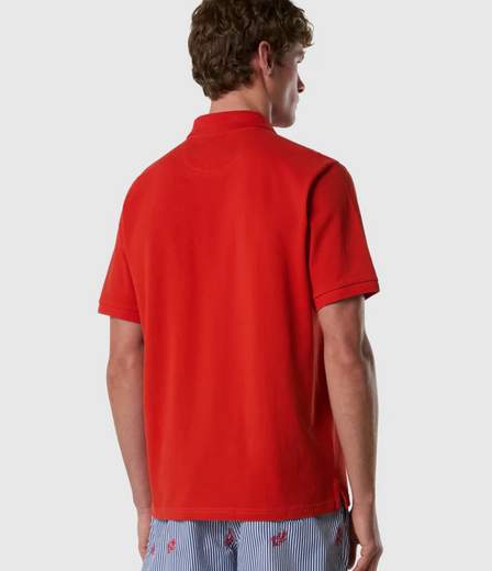 POLO CON PATCH LOGO