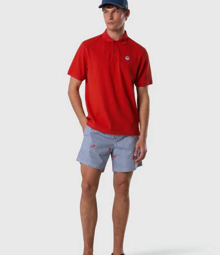 POLO CON PATCH LOGO