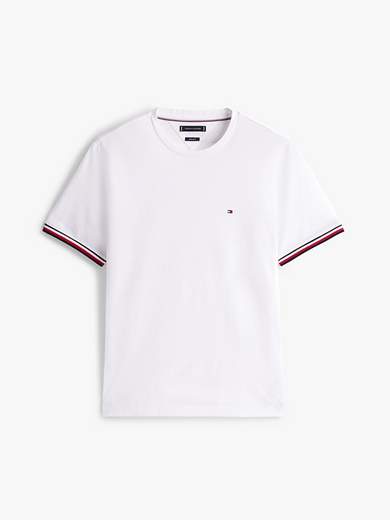 T-SHIRT GLOBAL STRIPE CUFF TEE