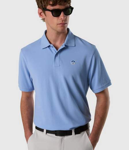 POLO CON PATCH LOGO