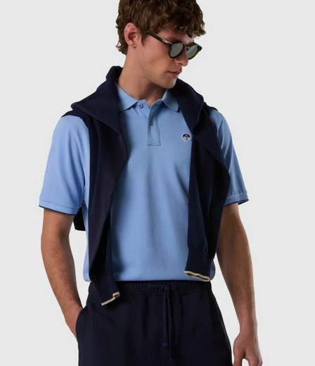 POLO CON BORDI A CONTRASTO