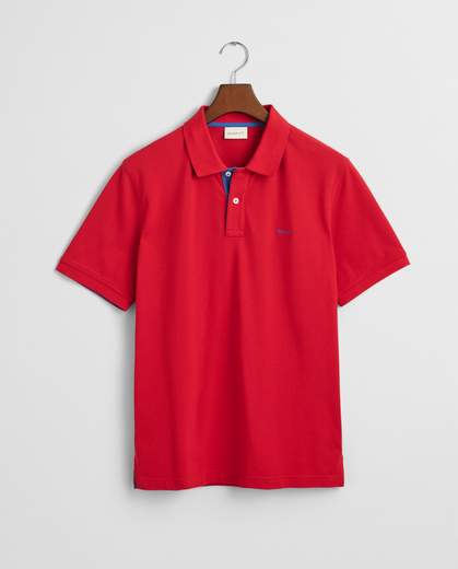 POLO IN PIQUE A CONTRASTO