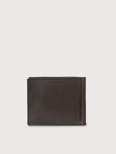 PORTAFOGLIO CHEVRETTE IN PELLE CON CLIP FERMA-BANCONOTE