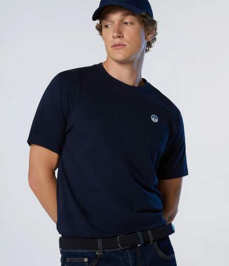 T-SHIRT CON PATCH LOGATA