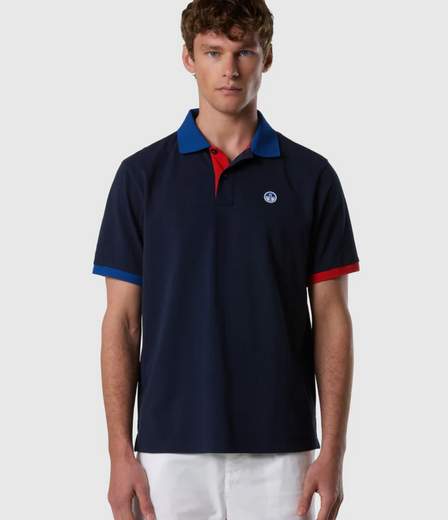 POLO CON DETTAGLI A CONTRASTO