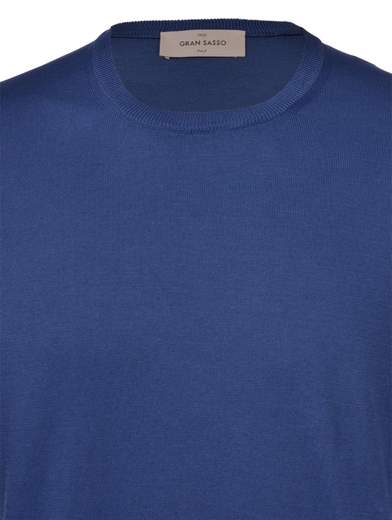 MAGLIA GIROCOLLO IN COTONE WASHED