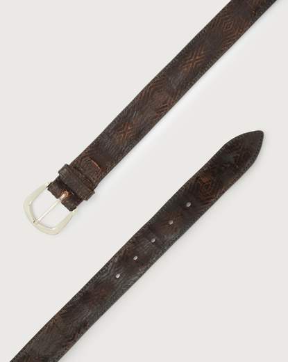 CINTURA IN PELLE STAMPATA H35