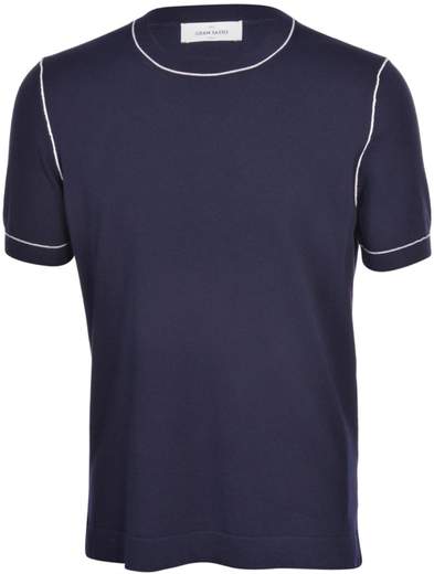 MAGLIA M/C FRESH COTTON CON PROFILI A CONTRASTO