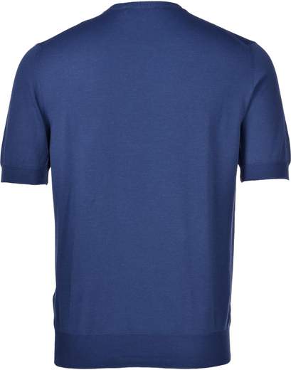 MAGLIA GIROCOLLO IN COTONE WASHED