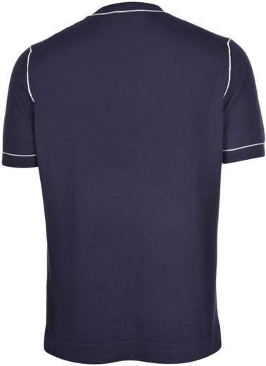 MAGLIA M/C FRESH COTTON CON PROFILI A CONTRASTO