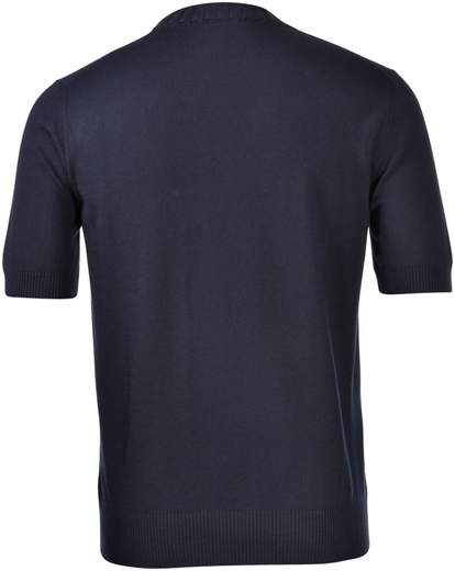 T-SHIRT IN MAGLIA CON COLLO A COSTE
